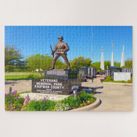 Kaufman County Veterans Memorial Normandy Frankrij Legpuzzel (Horizontaal)