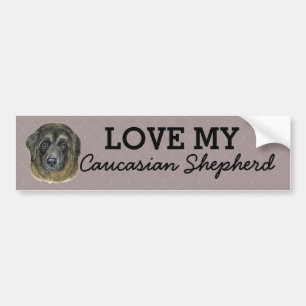 Kaukasische Bumpersticker Shepherd