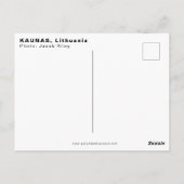 Kaunas Briefkaart (Achterkant)