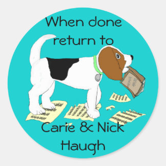 Kauwbalkplaat Ronde Sticker