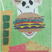 Kauwburger in het paradijs sticker (Voorkant)