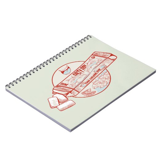 Kauwgom grappige tonijn vis smaak notitieboek (Linkerzijde)