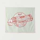 Kauwgom grappige tonijn vis smaak wandkleed (Voorkant (horizontaal))