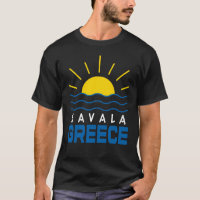 Kavala Griekenland Zonneschijn En Zee Zwart Heren