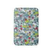 kawaï blauw patroon badmat (Voorkant Verticaal)