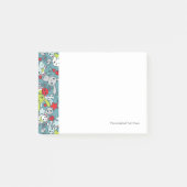 kawaï blauw patroon post-it® notes (Voorkant)