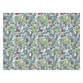 kawaï blauw patroon tafelkleed (Voorkant (Horizontaal))