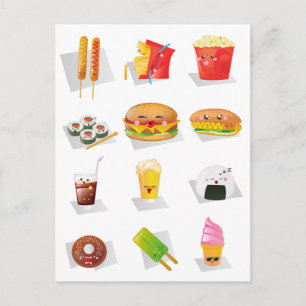 kawaï - fastfood briefkaart