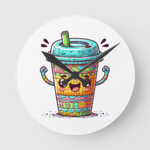Kawai Koffie Ronde Klok