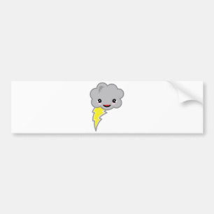 kawai storm cloud bumpersticker