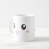 Kawaii aangezicht mok (Voorkant links)