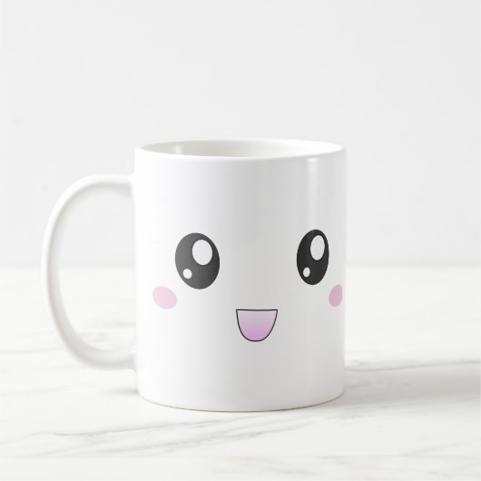 Kawaii aangezicht mok (Links)