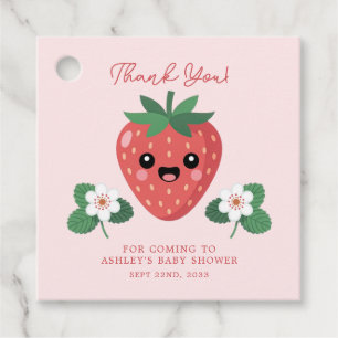 Kawaii Aardbeien Baby Shower Bedankt Bedankjes Labels