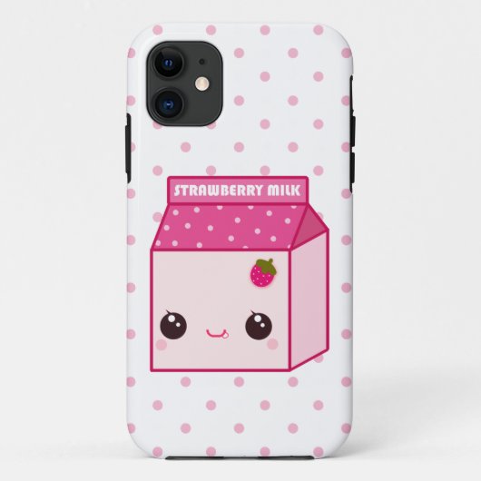 Kawaii aardbeimelk karton Case-Mate iPhone case (Achterkant)