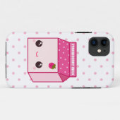 Kawaii aardbeimelk karton Case-Mate iPhone case (Achterkant (horizontaal))
