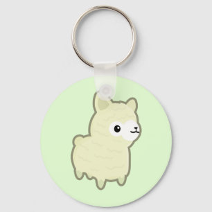 Kawaii alpaca sleutelhanger