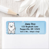 Kawaii American Eskimo Dog Etiket (Insitu)