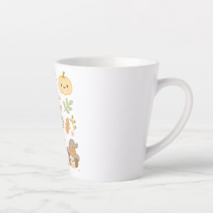 Kawaii Animal Latte Mok – Aangepaste naam Schattig