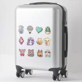 Kawaii Animal Sticker Bundle – Cute Fantasy & Anim (Sur valise)