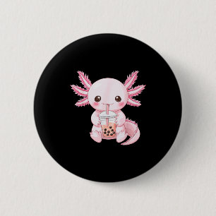 Kawaii Anime Axolotl Boba Ronde Button 5,7 Cm