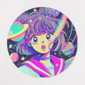 Kawaii Anime Étiquette (Design 1)