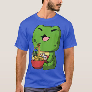 Kawaii Anime Frog Asian Noedles Japanners T-shirt