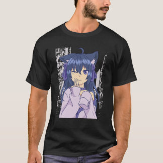 Kawaii Anime Girl Lofi Aesthetische Retro 90S Japa T-shirt