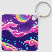 Kawaii Anime Girl Sleutelhanger (Achterkant)