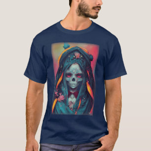 Kawaii Anime Meisje Lich Horror Halloween Zombie S T-shirt