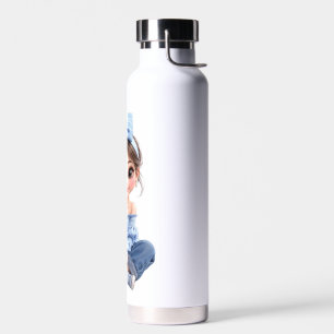 Kawaii Anime Meisje Waterfles