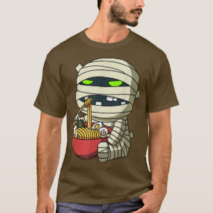 Kawaii Anime Mummy Halloween Asian Noedles Japans T-shirt