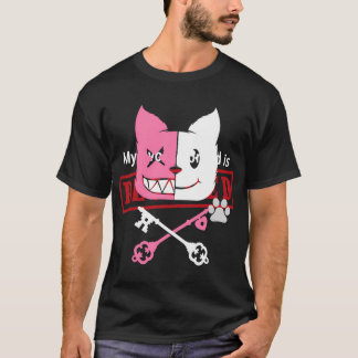 Kawaii Anime Neko Meisje Yandere Menhera Chan Past T-shirt