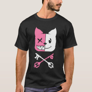 Kawaii Anime Neko Meisje Yandere Menhera Chan Past T-shirt
