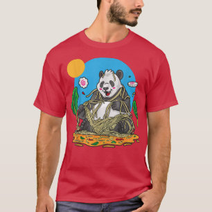 Kawaii Anime Panda Otaku Cute Funny Panda Beer Ram T-shirt
