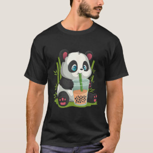 Kawaii Anime Panda Otaku Japans bubbelBoba Tea T-shirt