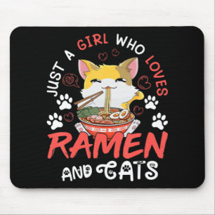 Kawaii Anime Ramen klaagt Japanse voedselmeisjes A Muismat