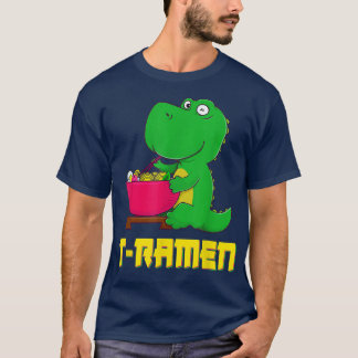 Kawaii Anime T Rex Ramen Noodle Otaku Japanse Wom T-shirt