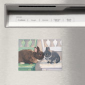 Kawaii Anime Two Bunnies  Cute Magnet (In Situ (Lave-vaisselle))