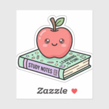 Kawaii appel op boek Cute lerarendag Gif