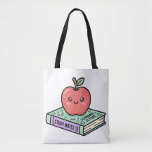 Kawaii appel op boek Schattige gif om leraar te be