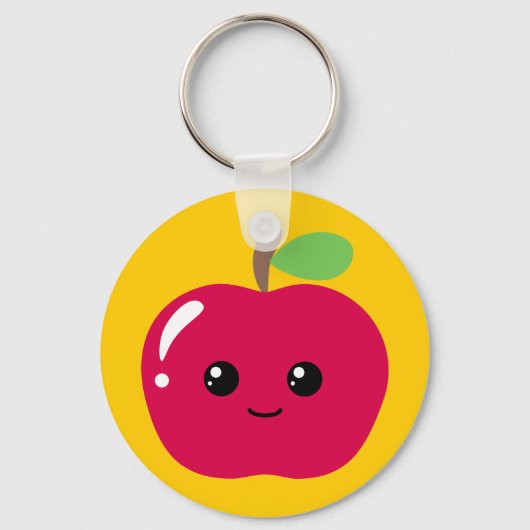 Kawaii Apple Sleutelhanger (Voorkant)