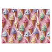 Kawaii Art Ice Cream Cones Groot Cadeauzakje (Achterkant)