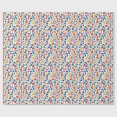 Kawaii Art Musical Notes Abstract Cadeaupapier (Vlak)