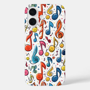 Kawaii Art Musical Notes Abstract iPhone 16 Hoesje