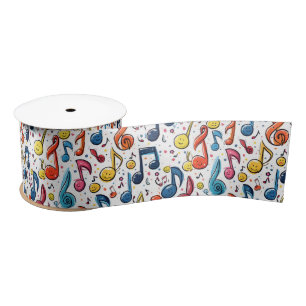 Kawaii Art Musical Notes Abstract Lint