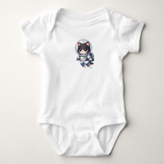 Kawaii Astronaut Cat Cartoon – Cute Space Kitty Romper