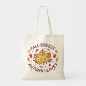 Kawaii Autumn Leaf Sac fourre-tout (Devant)