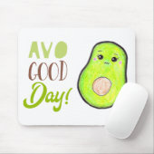 Kawaii Avocado Avo goede dag Verkleurde potloodtek Muismat (Met muis)
