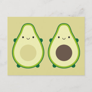 Kawaii Avocado Briefkaart