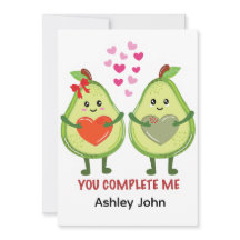 Kawaii Avocado Couple You Complete Me 